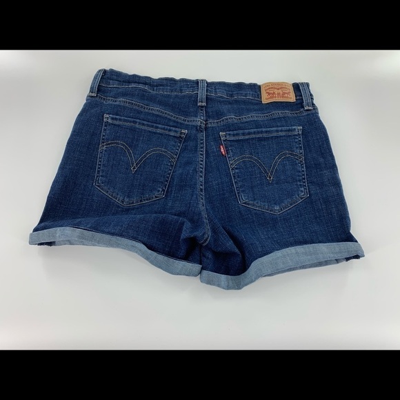 LEVIS MID LENGTH CUFFED JEAN SHORTS 31 - Picture 3 of 3